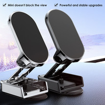 2 Pcs New 360 Folding Magnetic Car Phone Holder Foldable Car Phone Mount Alloy - £20.55 GBP