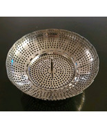 Vintage Metal Collapsible Vegetable Steamer Strainer Folding Basket with... - $9.47