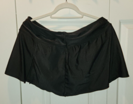Vtg Women&#39;s Merona Solid Black Skirted Swimsuit Bottoms Sz 16W/18W - £9.33 GBP