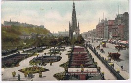 United Kingdom Scotland Postcard Edinburgh Princes St Sir Walter Scott Monument - $2.96
