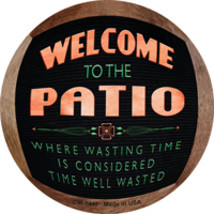 Welcome To The Patio Novelty Circle Coaster Set of 4 - $19.95