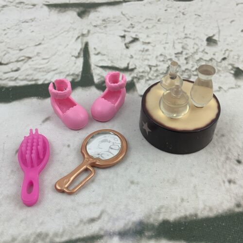 Primary image for Barbie Doll Accessories Shoes Brush Table