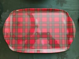 Melamaster Great Britain TARTAN Melamine Rectangle Serving Platter Tray - $36.99