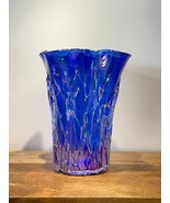 Murano Blue Large stained handmade glass vase by Giuliano Busato - $32,757.36 MXN