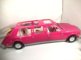 Vintage American Plastic Toys Co Pink Limousine Barbie Sized Limo Made In USA - £62.27 GBP