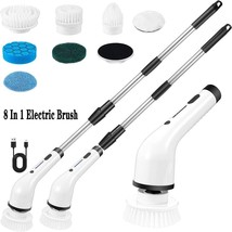 Electric Spin Scrubber Cordless Cleaning Brush With Adjustable Extension Arm - £43.44 GBP