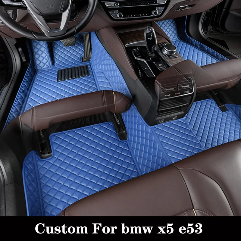 Custom car floor mat for bmw x5 e53 2004 2005 2006 2007 cushion cover diamond luxury thumb200