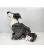 Douglas Little Cuddlers Wolf #295 Plush Stuffed Animal 16&quot; w/ Tag Vintag... - $1,141.61 MXN