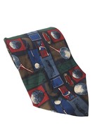 Isaac Zelcer Golf Golf Balls Tees Bags Novelty 100% Silk Necktie - $18.46 CAD