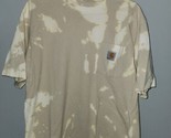 Carhartt Mens Bleach-Dyed Shirt Medium Home Made One Of A Kind - $17.59