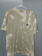 Carhartt Mens Bleach-Dyed Shirt Medium Home Made One Of A Kind - £13.78 GBP