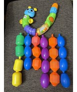 Fisher Price-Snap Lock Beads Pop Beads-Lot of 22  And Snap Lock Caterpillar - $29.99