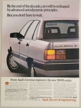 1983 Print Ad The New Audi 5000S Sedan 4-Door Car Aerodynamic - £11.18 GBP