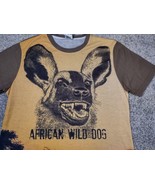 Laugh It Off Shirt Mens Small African Wild Dog Painted Dog Cape Savannah... - $19.99