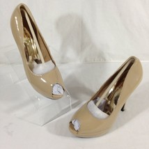 Shoes of Soul Womens Platform Stiletto Pumps Heels Patent Leather Camel ... - $12.99
