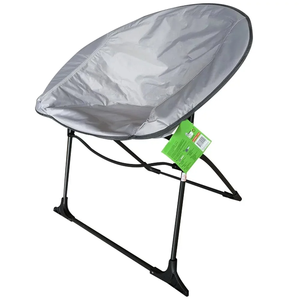 Lightweight Portable Folding Dorm Chair Gray Camping Supplies Chairs Furnishings - £46.11 GBP