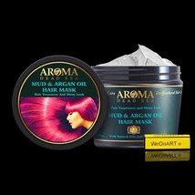 Black Mud &amp; Argan Oil Hair Mask 500 ml - £34.68 GBP