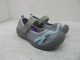 Oshkosh B&#39;Gosh Girl&#39;s Slip-On Blyss Sandals Grey/Purple/Blue Size 9M - £11.20 GBP