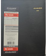AT-A-GLANCE 2026 Weekly Appointment Book Planner Black Medium 7 x 8 34(7... - €24,56 EUR