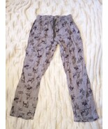 Cuddl duds Gray Animal Print Pajama Lounge Pants Size M  - $207.72 MXN