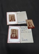 1888 Tintype Photo Lot 3 Carrie Lane Pickard 1881-1961 Chichester New Hampshire  - £14.84 GBP