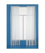 Room Essentials White Voile Window Sheer Curtain 8in Width Polyester - €16,00 EUR