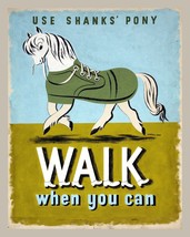 Decor POSTER.Office Home room Art Design.Exercise.Walk when you can.Horse.6914 - £13.49 GBP+