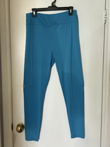 LuLaRoe Leggings Light Blue Tall &amp; Curvy - Excellent - £8.41 GBP