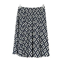 LuLaRoe Womens Navy Blue White Pleated Comfortable Stretch Skirt Size Small - £6.10 GBP