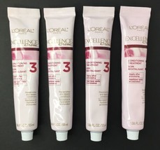 Lot of 4 L&#39;OREAL Excellence Creme Conditioning Treatment Step #3  1.86 o... - $36.00