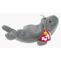 Ty Beanie Baby - Slippery the Seal **Tag errors and hologram tush tag - $57.92