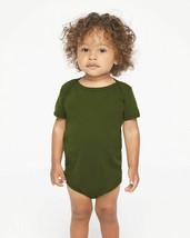 2-PACK American Apparel Infant Baby Rib Short Sleeve One-Piece Unisex 3-... - £6.53 GBP