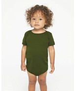 2-PACK American Apparel Infant Baby Rib Short Sleeve One-Piece Unisex 3-... - £6.56 GBP
