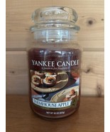 Yankee Candle Large FARMHOUSE APPLE 22 oz. Classic Jar Discontinued Rare... - £24.58 GBP