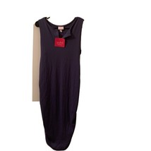 Isabel &amp; Ingrid Maternity Women&#39;s Tank Dress Rib Ruched Sides Sleeveless... - $43.65