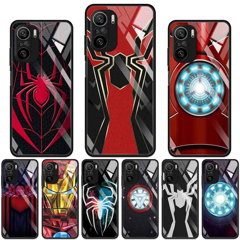 Marvel Iron Spider Man Case for Xiaomi Redmi Note 9S 9 8 Pro 8T K40 9C Mi 11T 11 - £8.93 GBP+