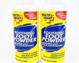 Health Smart Soothing Foot Powder TALC 6oz Lot of 2 Compare To Dr Scholl... - £13.96 GBP