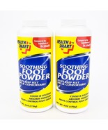 Health Smart Soothing Foot Powder TALC 6oz Lot of 2 Compare To Dr Scholl... - £13.65 GBP