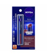 NIVEA Japon Riche Soin &amp; Couleur Lèvre Crème Bordeaux 2g SPF20 Pa Avec B... - $20.38 CAD