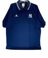 Men&#39;s Adidas Short Sleeve NY Polo Shirt Blue - £15.52 GBP