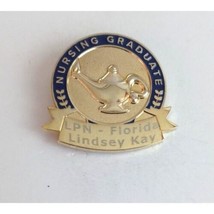 2019 Nursing Graduate LPN Florida Lindsey Kay Lapel Hat Pin - £9.54 GBP