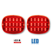 90 91 92 93 94 95 96 Chevy Corvette Red LED Rear Tail Brake Light Lamp Lens Pair - £73.87 GBP