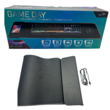 iLive Gaming Mouse Pad XL Wireless Fast Charger LED RGB Lights USB-C Sol... - $25.16