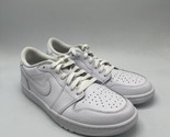 Nike Air Jordan 1 Low Triple White Golf Shoes DD9315-101 Men&#39;s Size 9.5 - £109.30 GBP