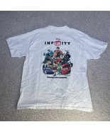 Disney Infinity T-Shirt Character Graphics Back Youth Large 100% Cotton - £11.82 GBP