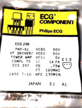 ECG298 Audio Amplifier TRANSISTOR PNP x ECG298 - $3.40