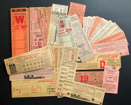 1940s Vintage 70pc Electric Railway Co Tickets Transfers Ny Dc Ca Ct Pa - £69.55 GBP