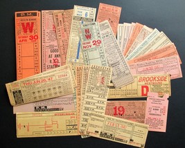 1940s Vintage 70pc Electric Railway Co Tickets Transfers Ny Dc Ca Ct Pa - £68.76 GBP