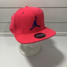 Air Jordan Jumpman Hat Neon Pink &amp; Blue Snapback Cap Neon New Without Tags - £27.66 GBP