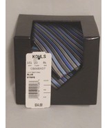 Croft & Barrow Traditional Blue Stripe Tie  *Brand New*